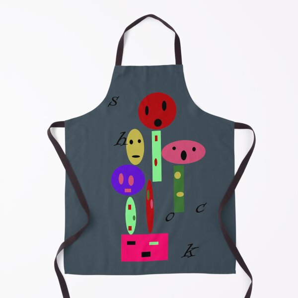 Item preview, Playful Shocked Multicolored Shapes Faces Doodle designed and sold by FarzT.