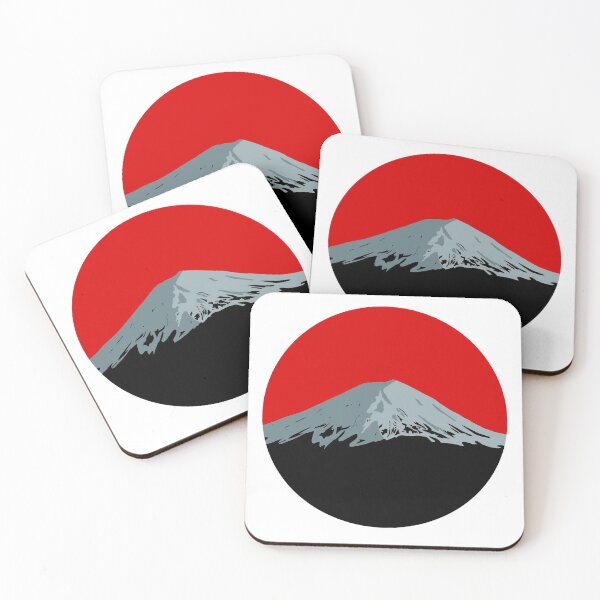 Item preview, Mount Fuji (black and red) designed and sold by gruthepidgeon.