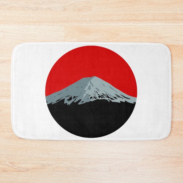 Item preview, Mount Fuji (black and red) designed and sold by gruthepidgeon.