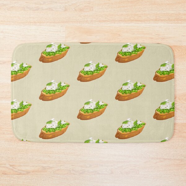 Item preview, Pea and Goat Cheese Bruschetta designed and sold by Alicia Chee.