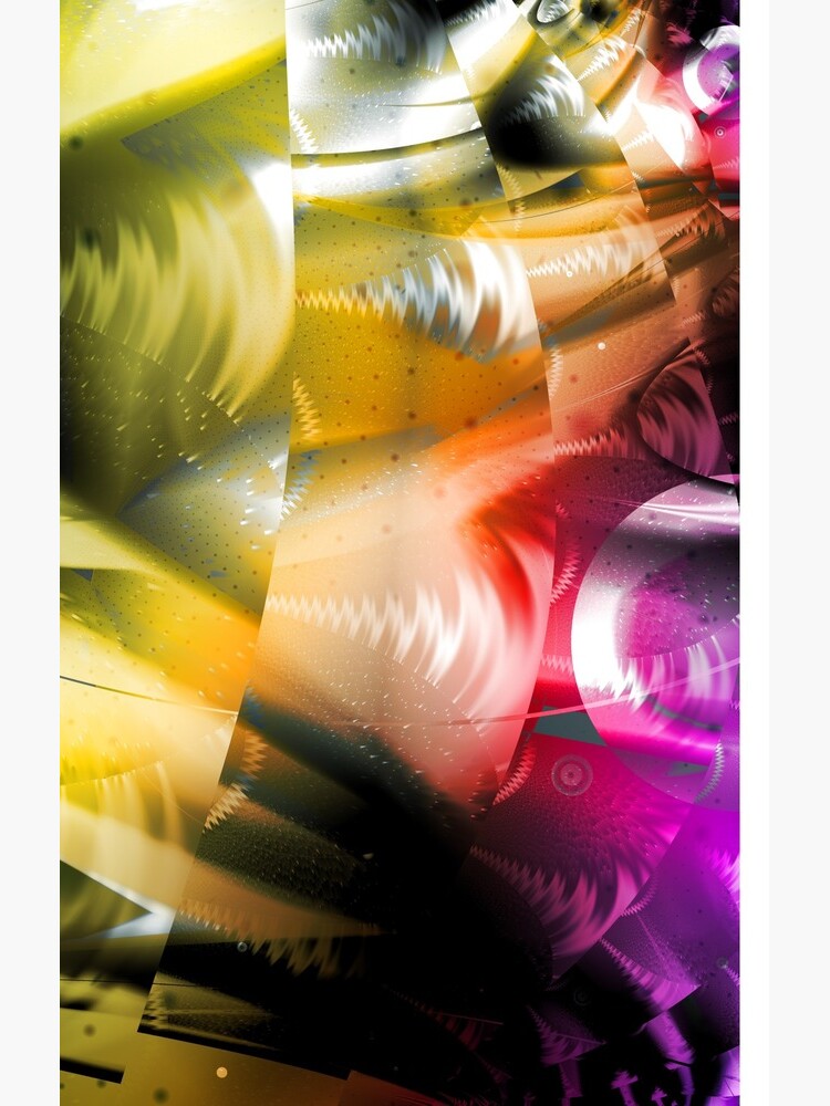 Yellow Machinery Abstract Art by garretbohl