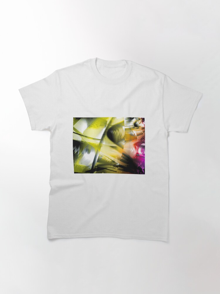Alternate view of Yellow Machinery Abstract Art Classic T-Shirt