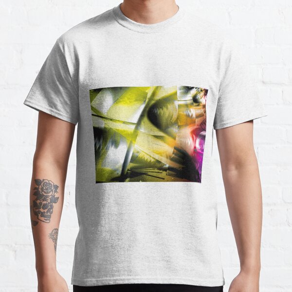 Yellow Machinery Abstract Art Classic T-Shirt