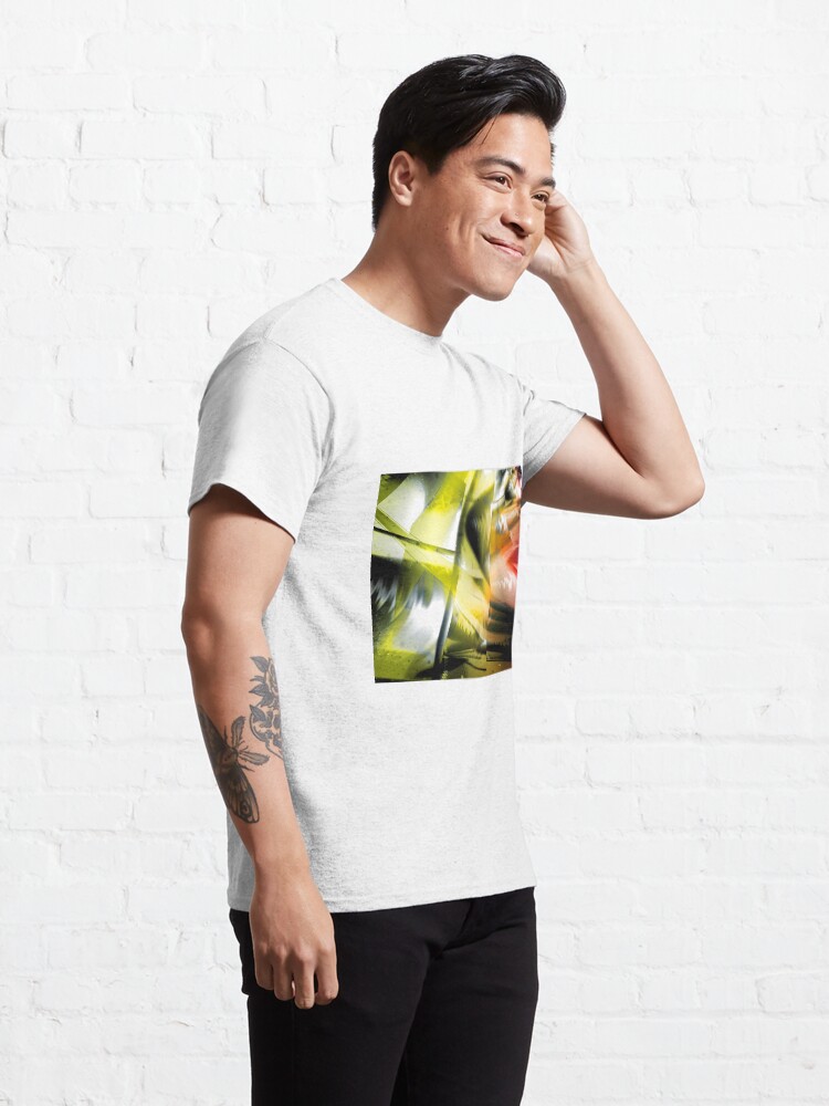 Alternate view of Yellow Machinery Abstract Art Classic T-Shirt