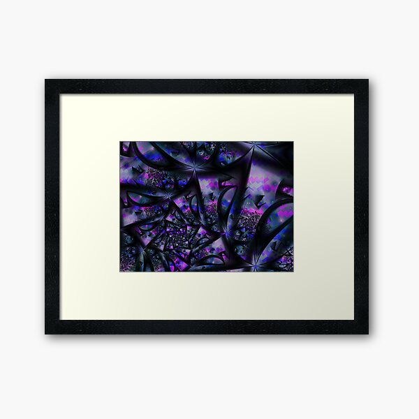 Purple Dreams Abstract Framed Art Print