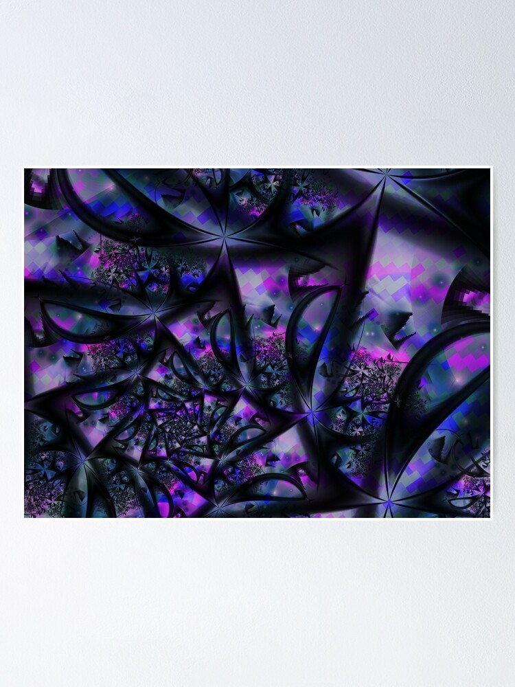 Alternate view of Purple Dreams Abstract Poster