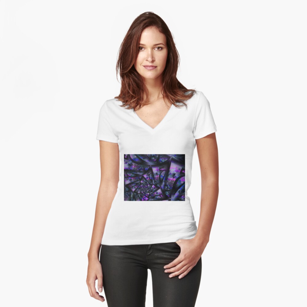 Item preview, Fitted V-Neck T-Shirt designed and sold by garretbohl.