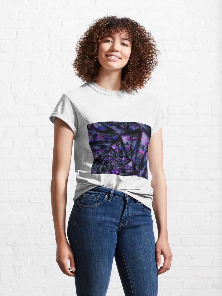 Alternate view of Purple Dreams Abstract Classic T-Shirt