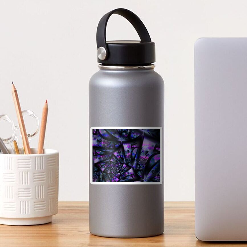 Purple Dreams Abstract Sticker