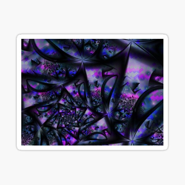 Purple Dreams Abstract Sticker