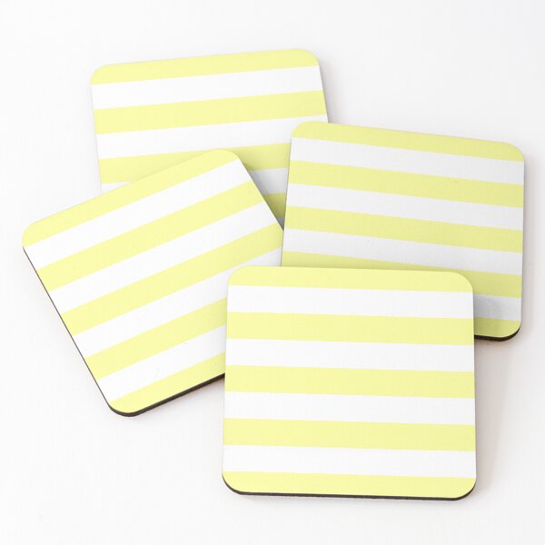 Item preview, Medium YELLOW and WHITE Horizontal STRIPES designed and sold by RachelMacht.