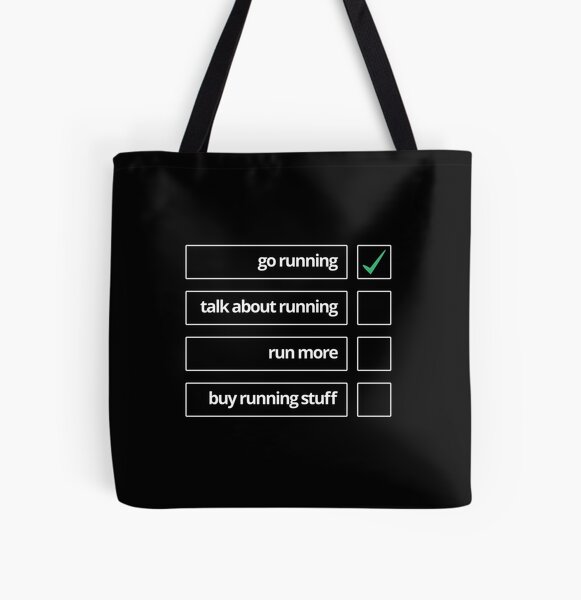 Running to-do list All Over Print Tote Bag