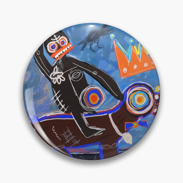Item preview, Man On a Dog abstract painting  designed and sold by KARTICK DUTTA.