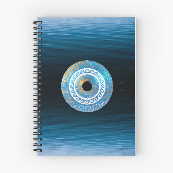 Item preview, Mati Evil Eye Water and Waves Greek Key designed and sold by Yiorgos Designs.