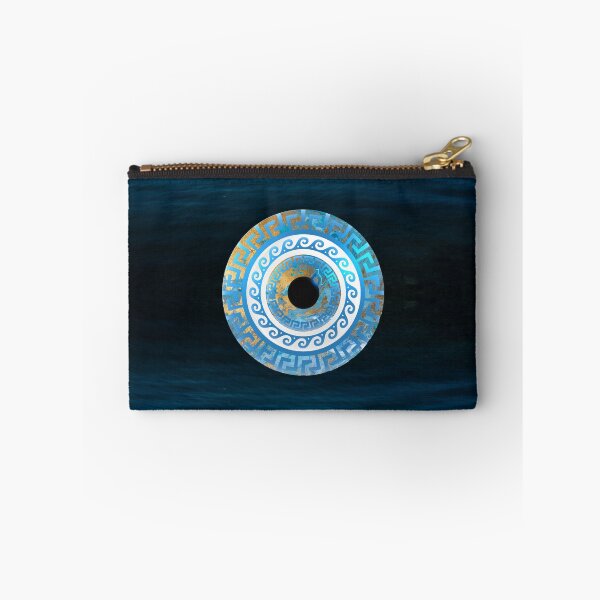 Item preview, Mati Evil Eye Water and Waves Greek Key designed and sold by Yiorgos Designs.