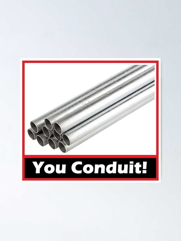 "You Conduit!" Poster for Sale by LukeZ1986 Redbubble