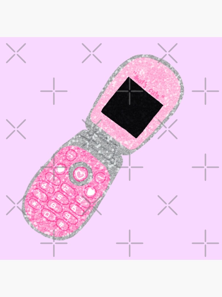 Y2K flip phone pink kawaii phone