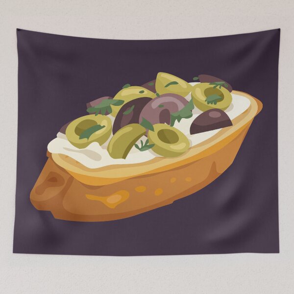 Item preview, Mixed Olives Bruschetta designed and sold by Alicia Chee.