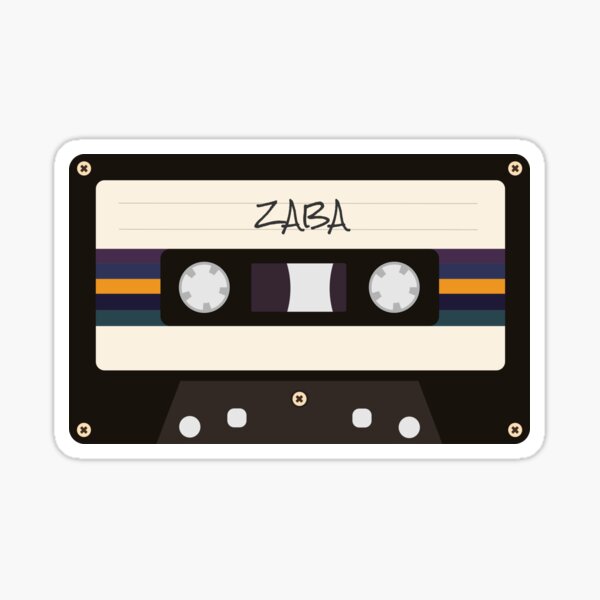 "Glass Animals ZABA cassette design" Sticker for Sale by Bojkiw