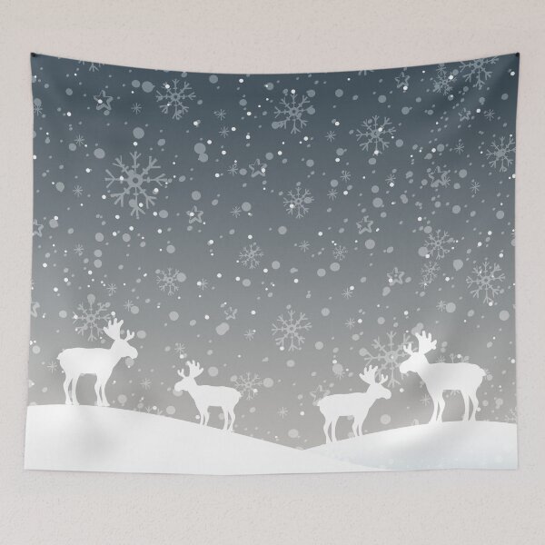 Item preview, Christmas Reindeer in a Winter Snow Storm designed and sold by JulianoZn97.