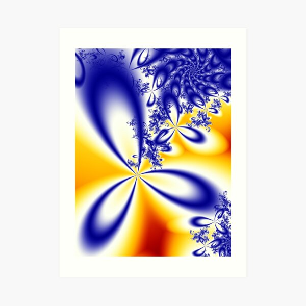 Summer Skies Colorful Artwork Art Print