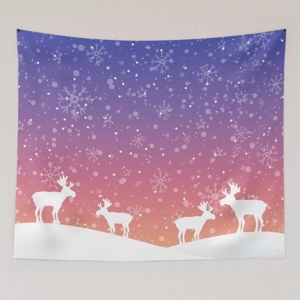 Item preview, Christmas Reindeer in a Winter Snow Storm designed and sold by JulianoZn97.