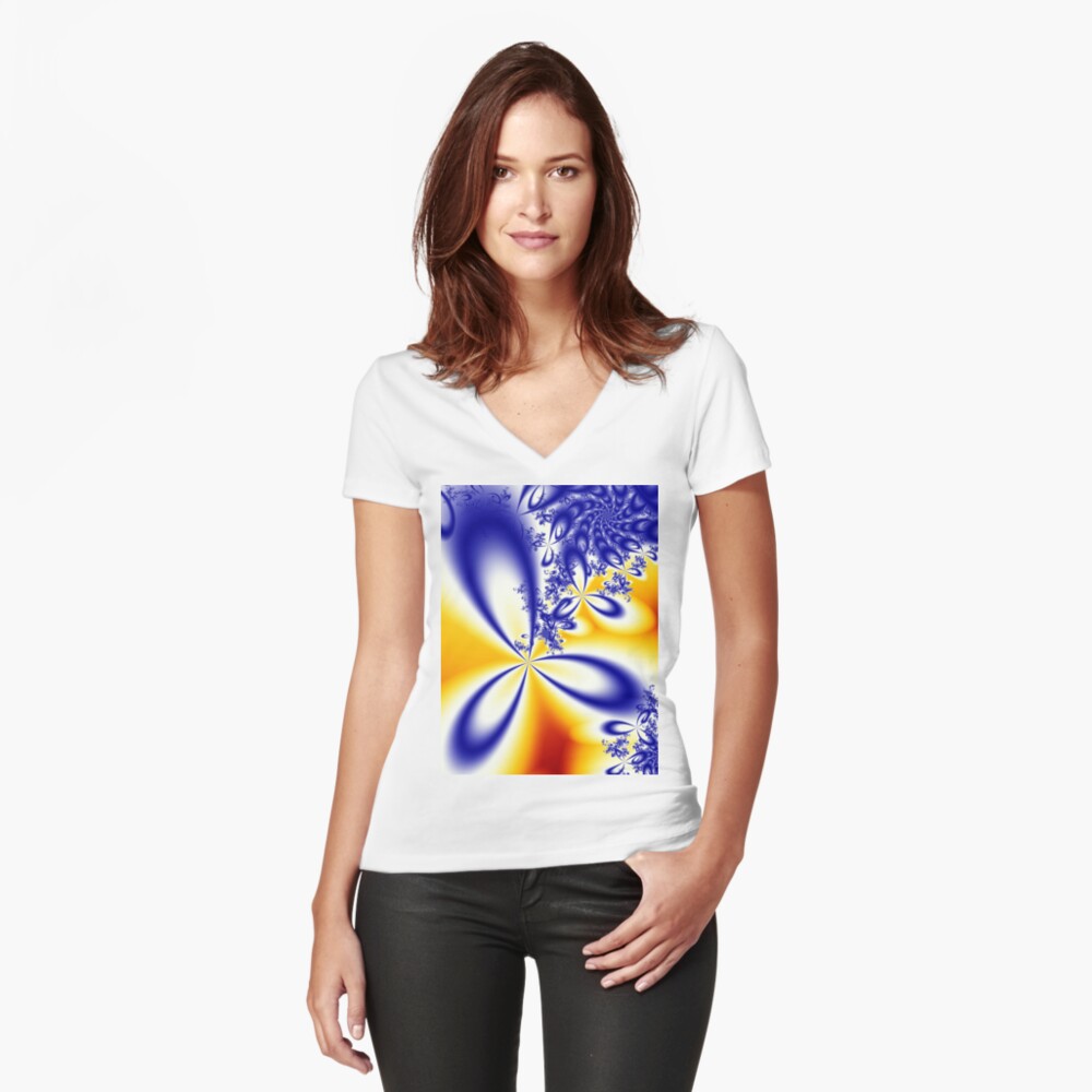 Item preview, Fitted V-Neck T-Shirt designed and sold by garretbohl.