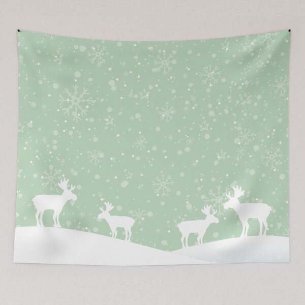 Item preview, Christmas Reindeer in a Winter Snow Storm designed and sold by JulianoZn97.