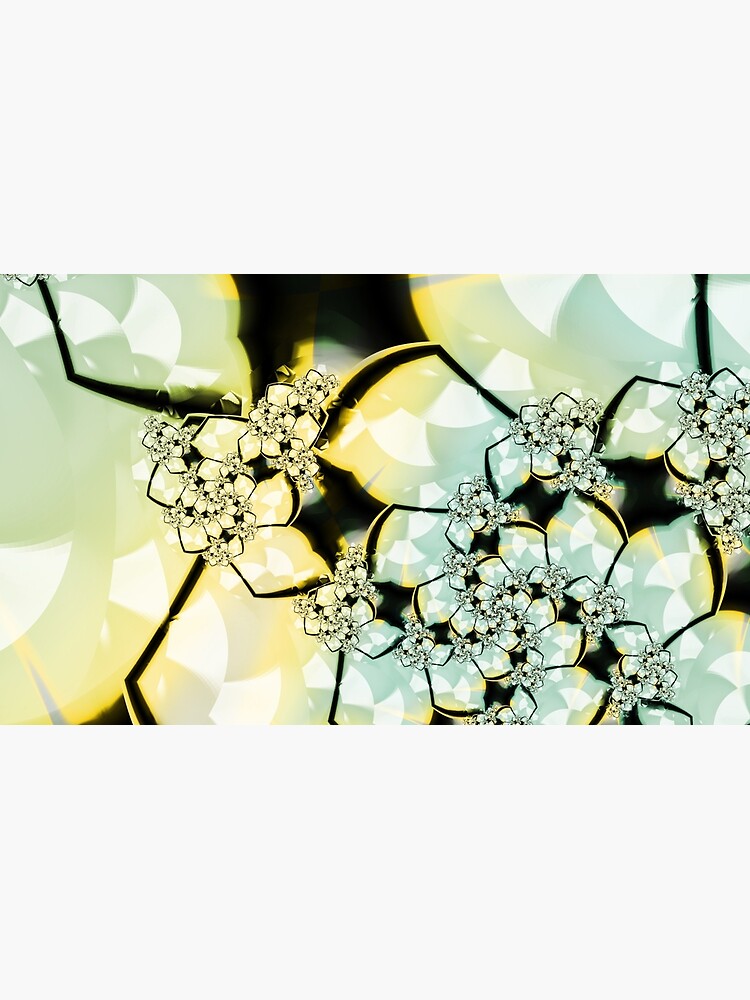 Yellow Green Flower Art by garretbohl