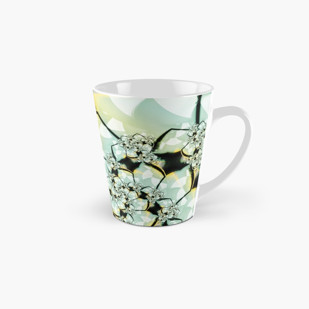 Yellow Green Flower Art Mug