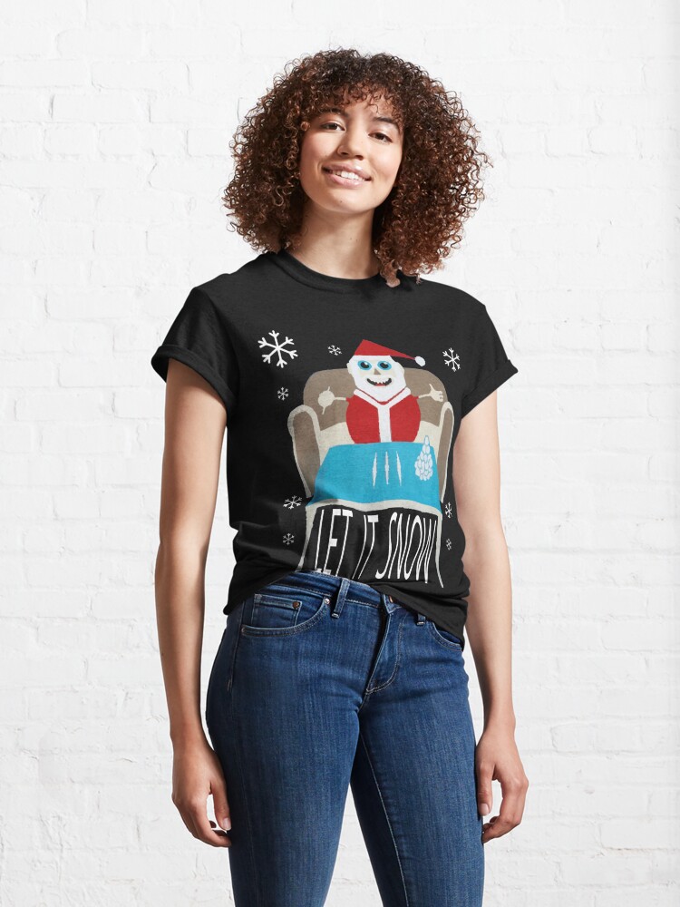 Lucky Brand Women's Coke Santa Snow Crewneck T-Shirt