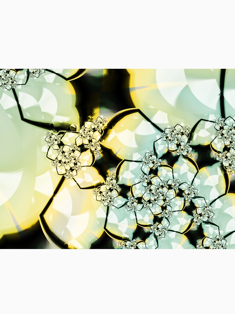Yellow Green Flower Art by garretbohl