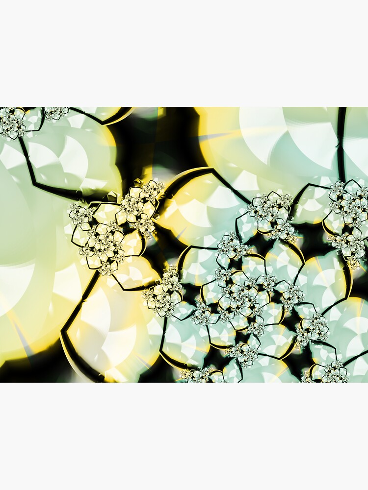Yellow Green Flower Art by garretbohl