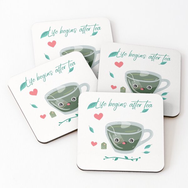 Item preview, Life Begins After Tea- Funny Design designed and sold by joabaj.