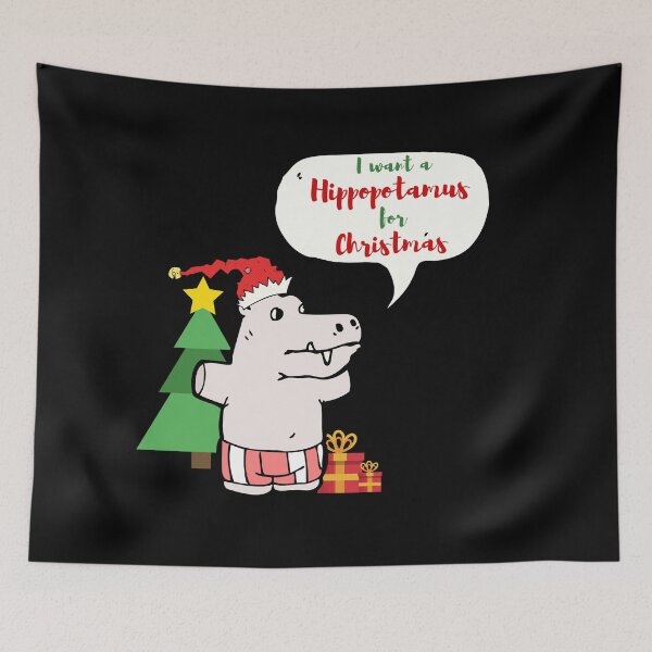 Item preview, I Want A Hippopotamus For Christmas designed and sold by AutumnVibeShop.