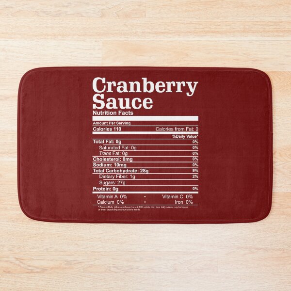 Item preview, Cranberry Sauce Nutrition Facts Funny Thanksgiving Christmas Food Nutrients  designed and sold by alenaz.
