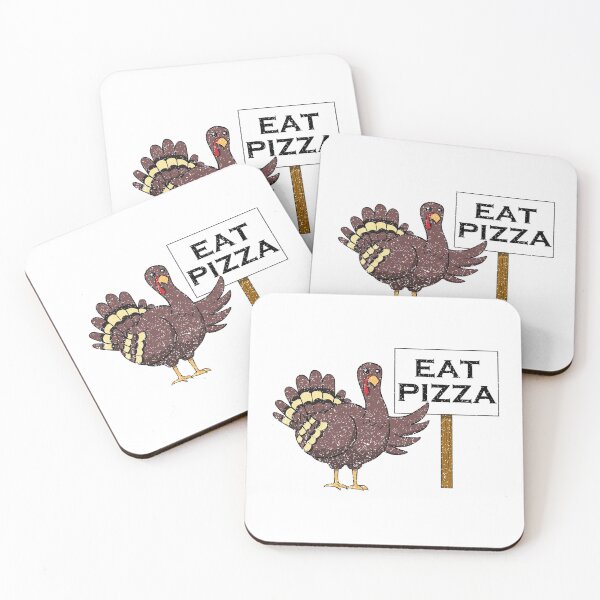 Item preview, Funny Turkey Thanksgiving Day Eat Pizza designed and sold by Tom2468.