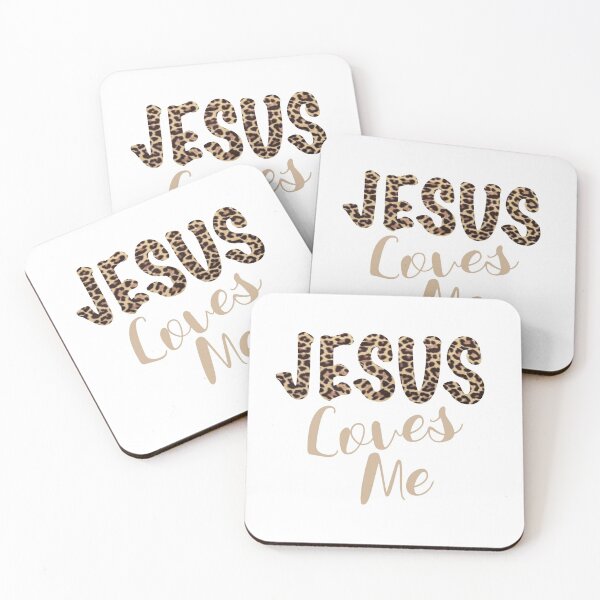 Item preview,  Leopard Print Jesus Loves Me Christian Love designed and sold by loveoceanair.