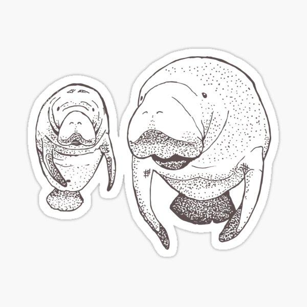 Manatees Sticker