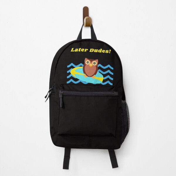 Item preview, Travelling Owl on Surfboard designed and sold by SunfullyYours.