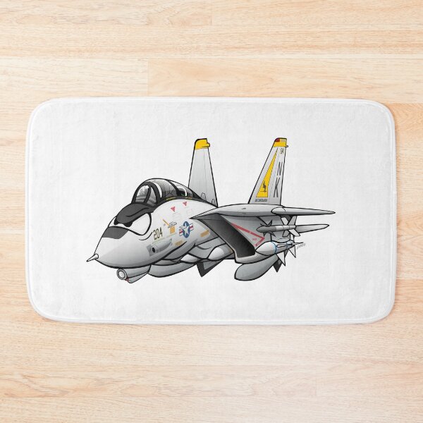 Item preview, F-14 Tomcat Military Fighter Jet Aircraft Cartoon Illustration designed and sold by hobrath.