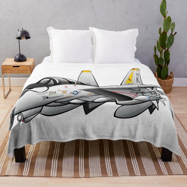 Item preview, F-14 Tomcat Military Fighter Jet Aircraft Cartoon Illustration designed and sold by hobrath.