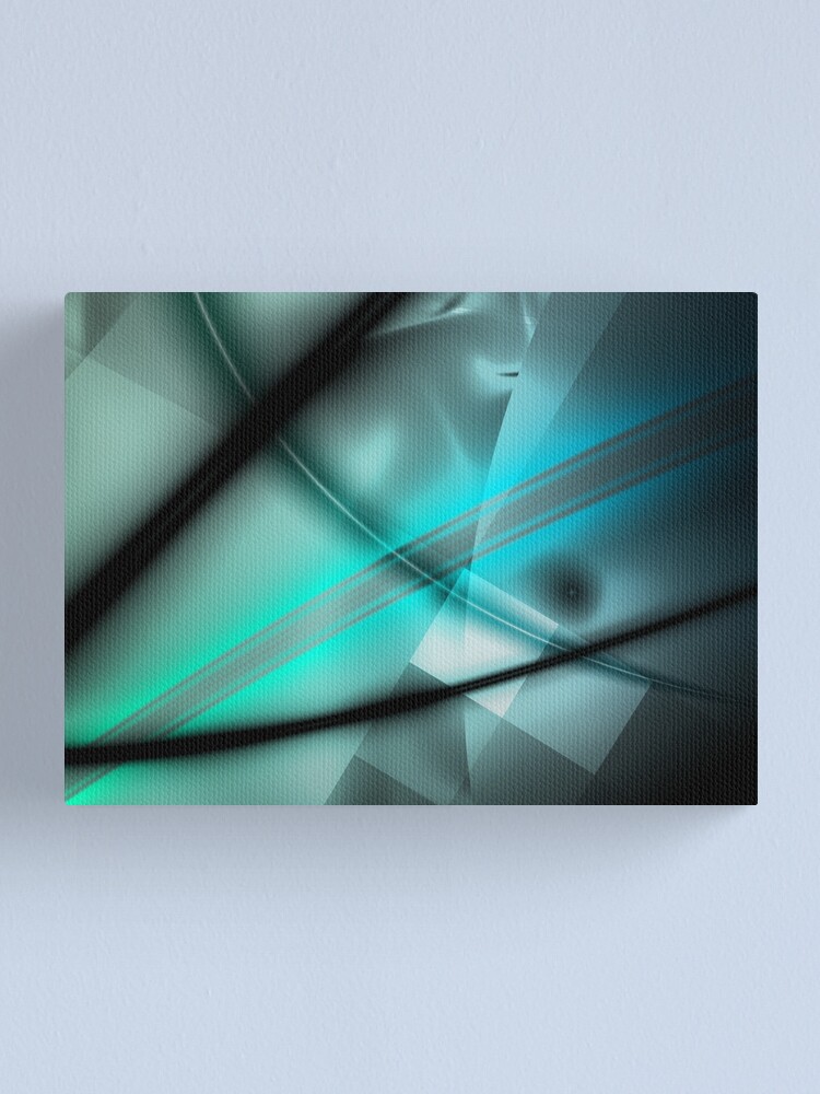 Alternate view of Blue Minimalist Art Canvas Print