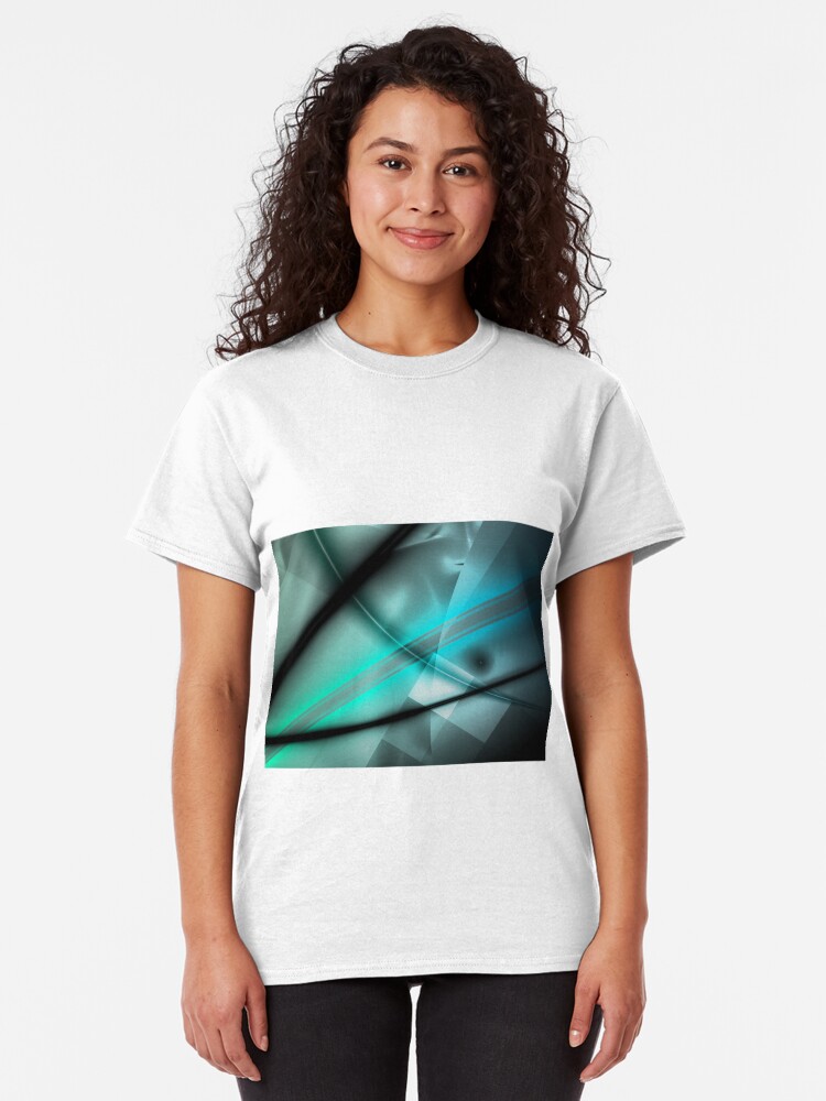 Alternate view of Blue Minimalist Art Classic T-Shirt