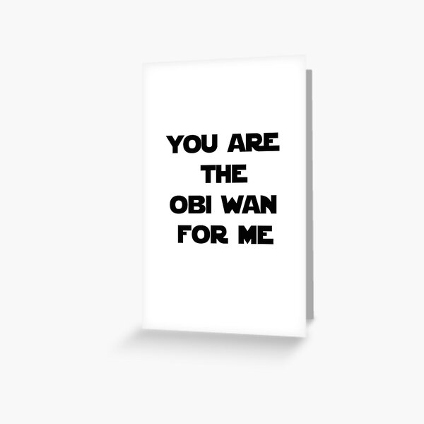 Aperçu de l'œuvre Vous êtes l'Obi Wan pour moi créée et vendue par barrelroll1.