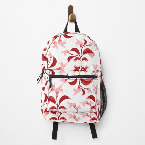 Item preview, Floral Print Modern Pattern in Red and White Tones designed and sold by DFLC Prints.