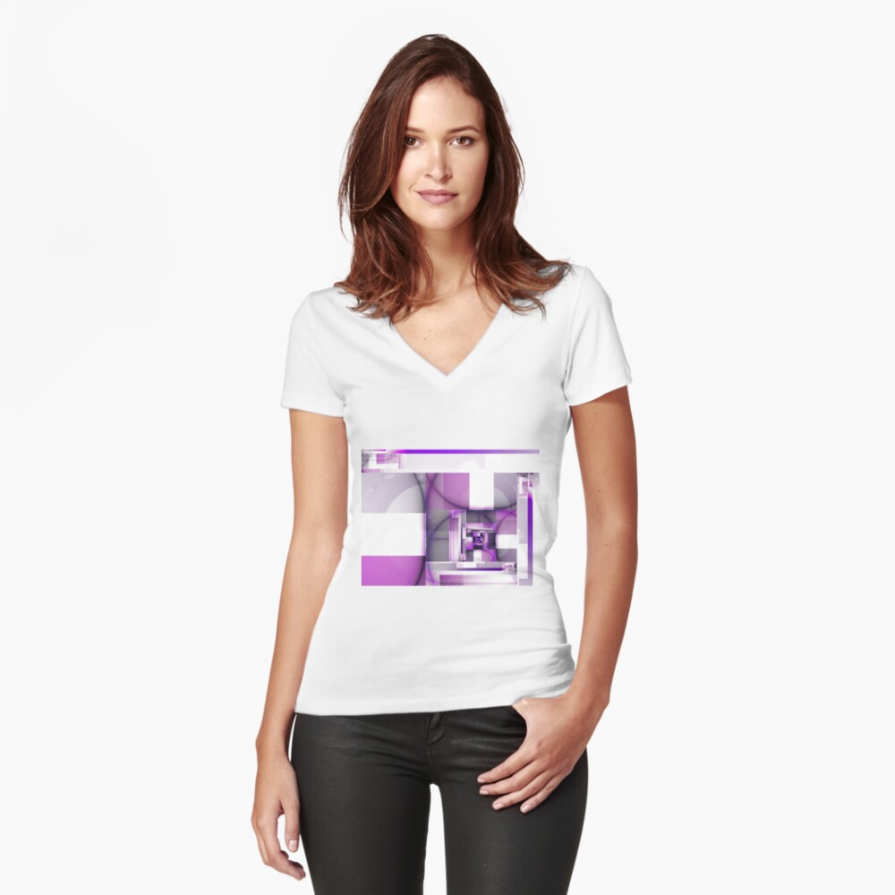 Item preview, Fitted V-Neck T-Shirt designed and sold by garretbohl.