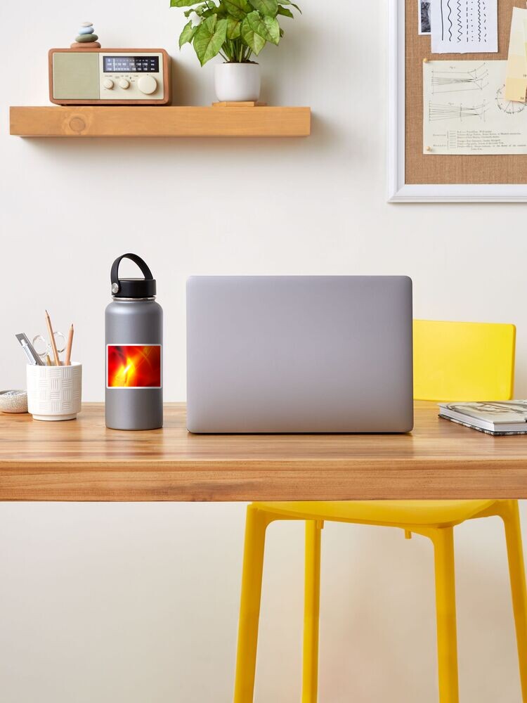 Alternate view of Fire Conceptual Art Sticker