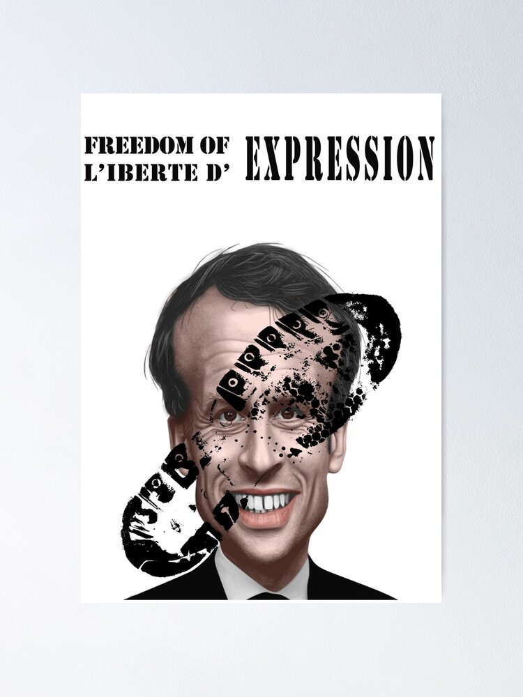 Freedom Of Expression Liberte D Expression Poster By Rafikbelmahdi Redbubble