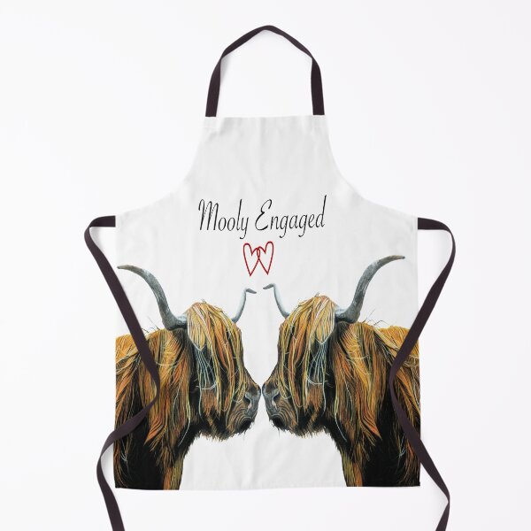 Item preview, Mooly engaged Highland cow engagement gift range designed and sold by IslesArt.